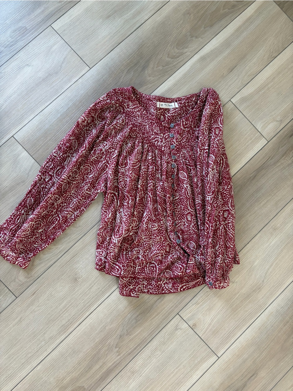 Free people Boho Paisley Top